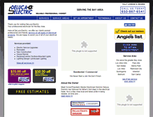 Tablet Screenshot of delucaelectriconline.com